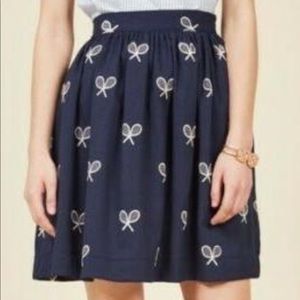 Anthropologie Pepaloves extra small what’s the racket tennis skirt Xs ivory